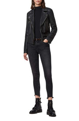 Cargo Leather Biker Jacket