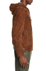 BRUNELLO CUCINELLI Suede Hooded Jacket