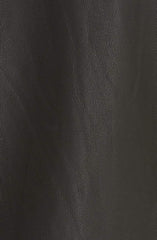 Zip Cross Front Leather Jacket