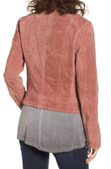 Suede Moto Jacket