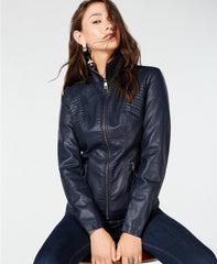 Women's Lambskin Leather Moto Jacket