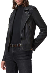Cargo Leather Biker Jacket