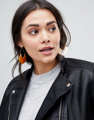 Vero Moda Curve Faux Leather Biker Jacket