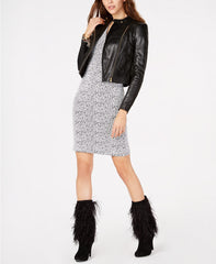 Lambskin Leather Women's Moto Jacket