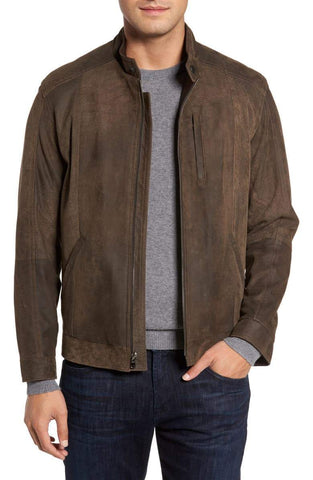 REMY LEATHER Suede Moto Jacket