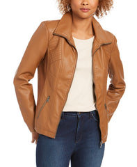 Women's Lambskin Leather Moto Jacket
