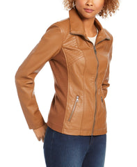 Women's Lambskin Leather Moto Jacket