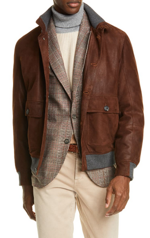 Italian Lamb Suede Jacket