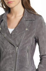 Suede Moto Jacket