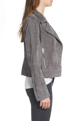 Suede Moto Jacket