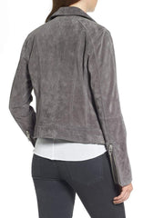 Suede Moto Jacket