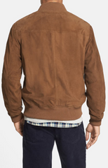 Suede Baseball Jacket