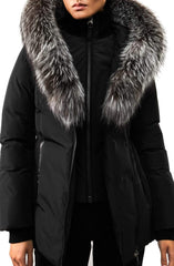 Adali-XR Classic Genuine Fox Fur Trim Water Repellent Down Coat