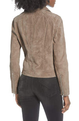 Suede Moto Jacket