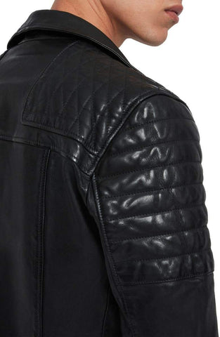 Bolt Slim Fit Leather Biker Jacket