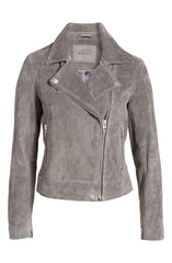 Suede Moto Jacket