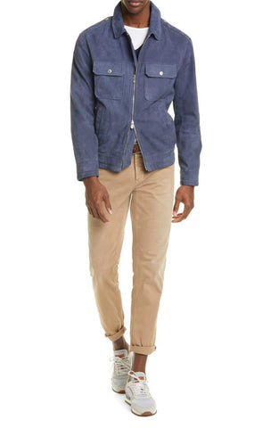 BRUNELLO CUCINELLI Suede Leather Jacket