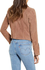 Next Level Suede Moto Jacket