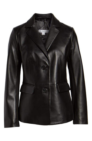 VIA SPIGA Leather Blazer