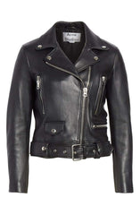 Mock Core Leather Moto Jacket