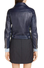 Mock Core Leather Moto Jacket