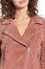 Suede Moto Jacket