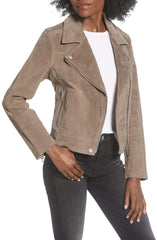 Suede Moto Jacket
