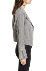 Next Level Suede Moto Jacket