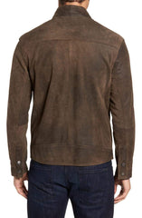 REMY LEATHER Suede Moto Jacket