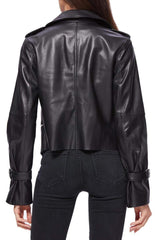Rayven Leather Moto Jacket
