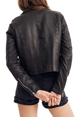 MADEWELL Washed Leather Moto Jacket