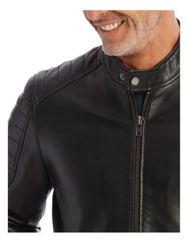 Lucaston Leather Biker Jacket
