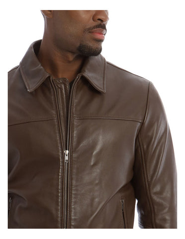 Reserve Product: Montague Collar Leather JacketMontague Collar Leather Jacket