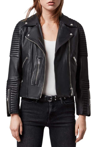 Estella Leather Biker Jacket