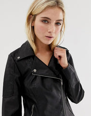 Noisy May faux leather jacket