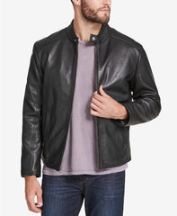 Men's Lambskin Leather Moto Jacket