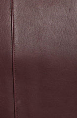 Cole Haan Leather Moto Jacket Chianti