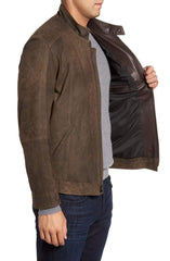 REMY LEATHER Suede Moto Jacket