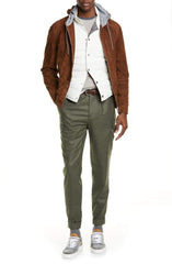 BRUNELLO CUCINELLI Suede Hooded Jacket