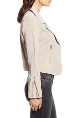 Next Level Suede Moto Jacket