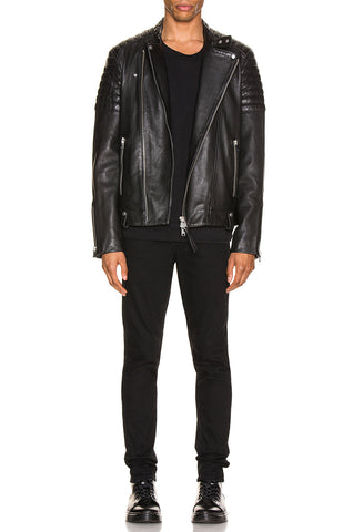 Jasper Leather Biker Jacket