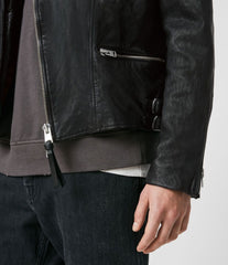 MAZO LEATHER BIKER JACKET