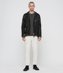 ROUNDHOUSE LEATHER BIKER JACKET