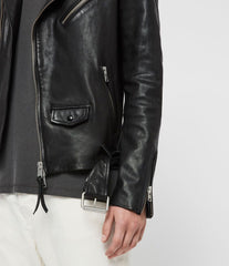 ROUNDHOUSE LEATHER BIKER JACKET