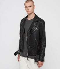 ROUNDHOUSE LEATHER BIKER JACKET