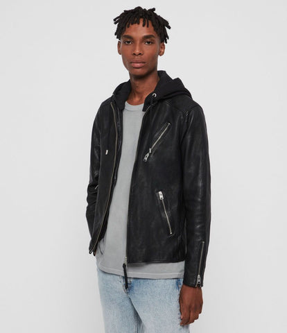 HARWOOD LEATHER BIKER JACKET