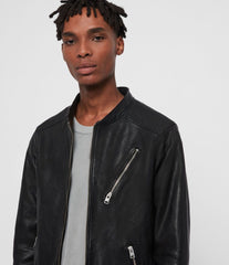 HARWOOD LEATHER BIKER JACKET