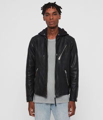 HARWOOD LEATHER BIKER JACKET