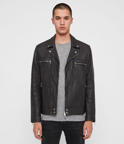 HEARN LEATHER BIKER JACKET