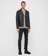 HEARN LEATHER BIKER JACKET